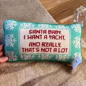 Furbish Green and White Decorative Pillow